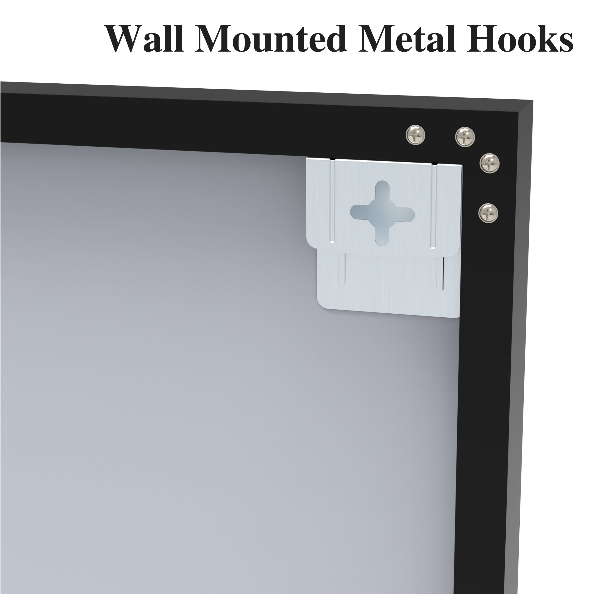 60"x40" Oversized Modern Rectangle Bathroom Mirror with Black Frame Decorative Large Wall Mirrors for Bathroom Living Room Bedroom Vertical or Horizontal Wall Mounted mirror with Aluminum Frame