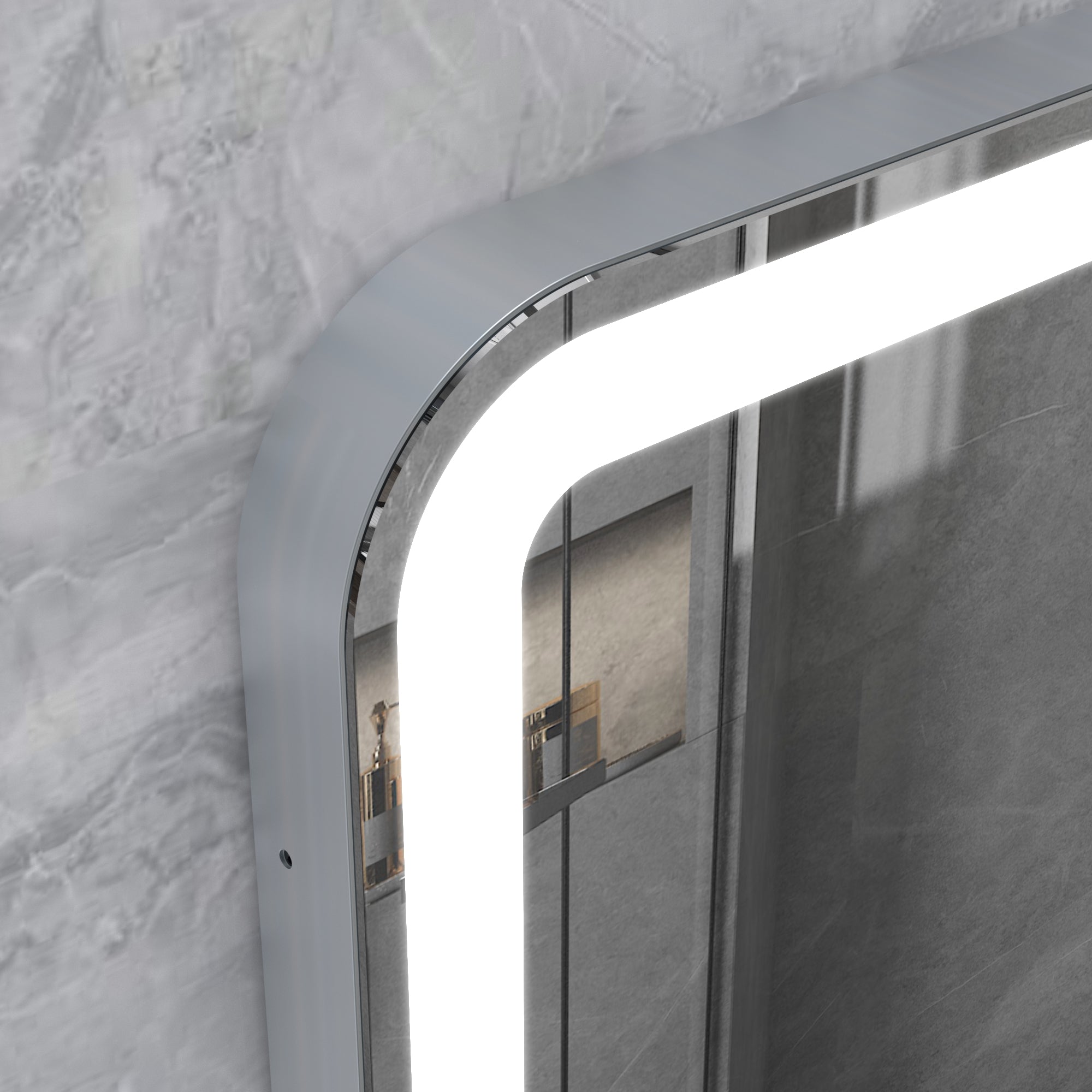 LED Bathroom Vanity Mirror Adjustable White/Warm/Natural Lights Anti-Fog Touch Switch with Memory With Storage Tray.