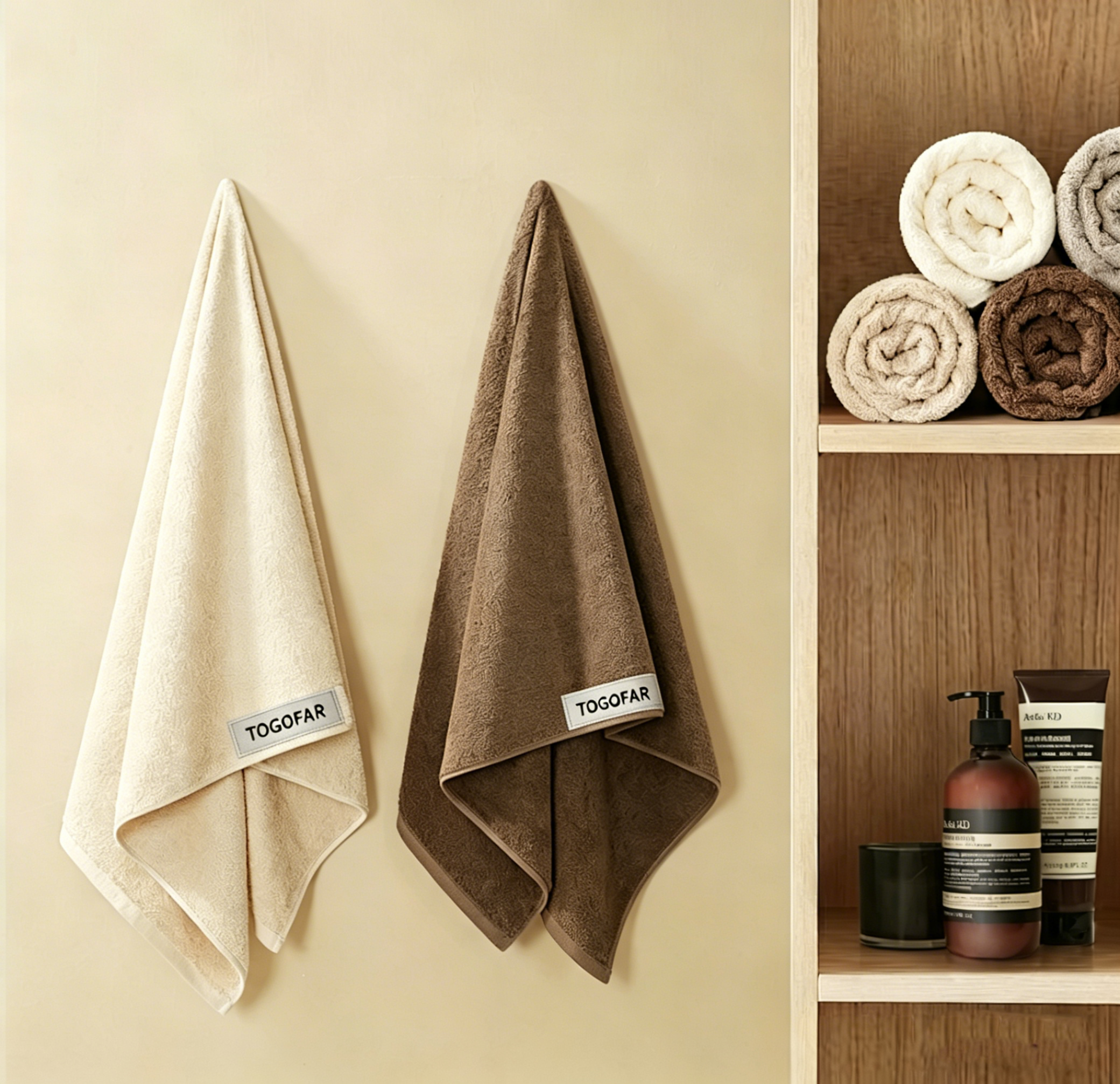 Hand Towels - 100% Cotton | 420GSM | Soft | Absorbent | Long-Lasting, Bathroom Hand Towels Set of 4,