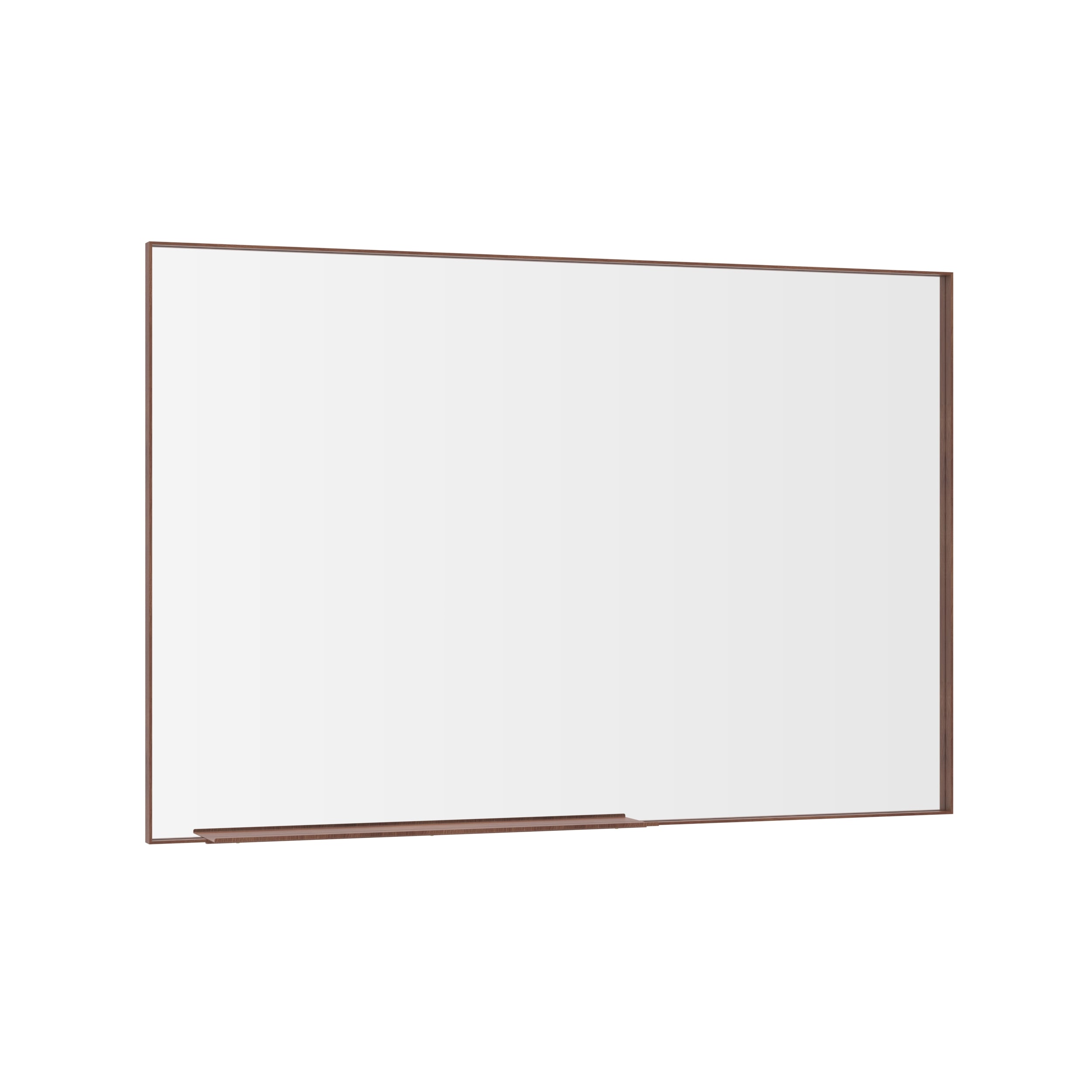 60"x40" Oversized Modern Rectangle Bathroom Mirror with walnut Frame Decorative Large Wall Mirrors for Bathroom Living Room Bedroom Vertical or Horizontal Wall Mounted mirror with Aluminum Frame