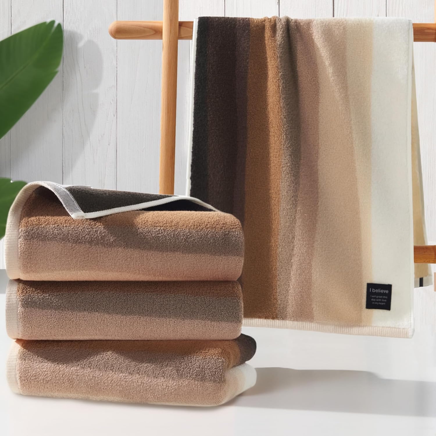 Hand Towels - 100% Cotton | 420GSM | Soft | Absorbent | Long-Lasting, Bathroom Hand Towels Set of 4,